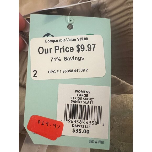 Womens Large DSG Sandy‎ Slate Stride Skort - Picture 6 of 9